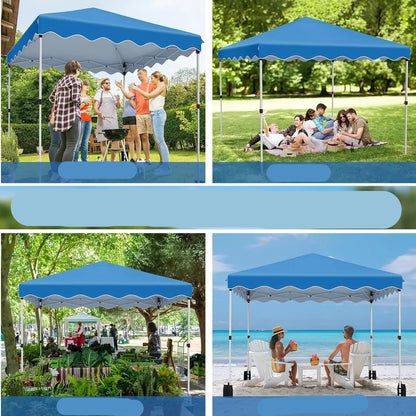 Tuinpaviljoen - Partytent - Partytenten - Paviljoen - Easy up Partytent - 3x3m - Waterdicht - Opvouwbare - Inclusief 4 Gewichtszandzakken en Draagtas - Wit