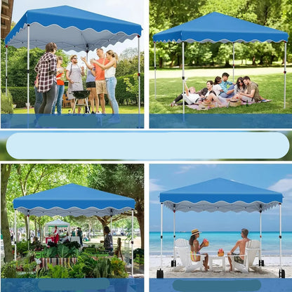 Tuinpaviljoen - Partytent - Partytenten - Paviljoen - Easy up Partytent - 3x3m - Waterdicht - Pop-up Tent - Opvouwbare - Inclusief 4 Gewichtszandzakken en Draagtas - Zwart