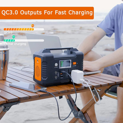 Draagbare Power Station – Mobiele Accu – Noodstroomvoorziening – Camping Batterij – 151Wh Capaciteit – 200W AC Uitgang