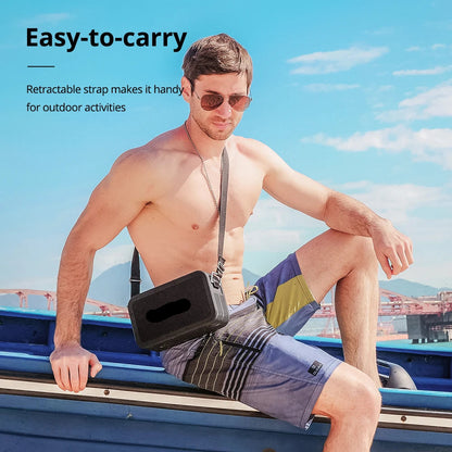 Speaker - Speaker Cables - Bookshelf Speaker - Speakers for PC - BT 5.0 - IPX6 - 80W- 15000mAh - Built-in Powerbank - Black
