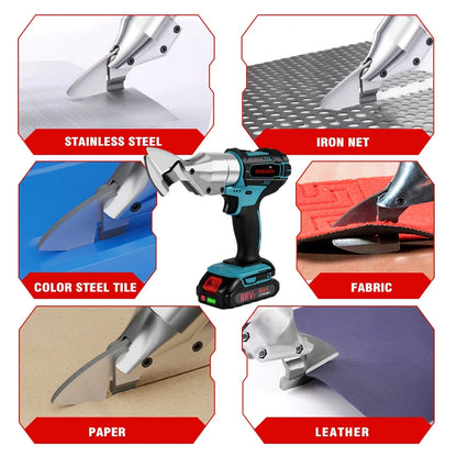 Elektrische Ijzerschaar - Draadloze - Knip Plaatwerk - Gebruik voor Verschillenden Materialen - 588NM - 18V - 800W - Comfortabel - 2 Snelheden - Anti Slip Hendel - Zonder Batterij