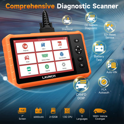 Autodiagnoseapparaat – Diagnose Tool – Auto Scanner – Foutcode Lezer – Reparatie Scanner – 32+ Servicefuncties – Live Data Streaming