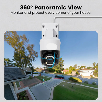 Beveiligingscamerasysteem - Openlucht - CCTV camerasysteem - PoE - met 4x 8MP Cameras - IP66 Waterdichte - Bewakingscamera - Beveiligingscamera - AI Detectie, PTZ en 2TB Opslag- 4K NVR Uitbreidbaar tot 16 Camera’s