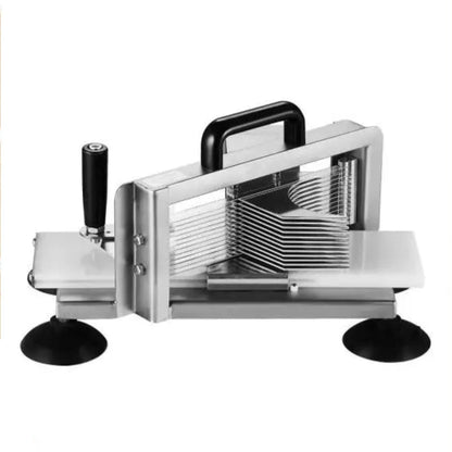 Tomatensnijder - Snijmachine - Handmatige Tomatensnijder - Groentesnijder  - Mandoline - frietsnijder - 0.25x0.38x0.19in - Heavy-Duty RVS Snijmachine - Roestvrijstalen Voedselsnijmachine met Antislip Voeten