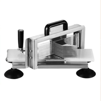 Tomatensnijder - Snijmachine - Handmatige Tomatensnijder - Groentesnijder  - Mandoline - frietsnijder -  0.38inch - Heavy-Duty RVS Snijmachine - Roestvrijstalen Voedselsnijmachine met Antislip Voeten
