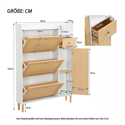 Schoenenkast – Schoenenopberger – Schoenenrek – Schoenenkabinet – Schoenenelement – Ruimtebesparend – Stevig – Compact - QUORE