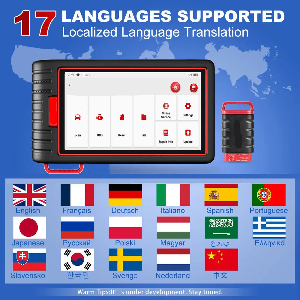 OBD2 Scanner – Auto Uitleesapparaat – Diagnoseapparaat – Auto Scanner – Uitleesapparaat – Android 10 Touchscreen – Levenslange Gratis Updates