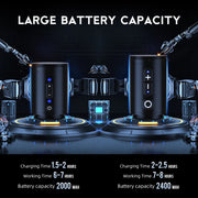 Ninja - Tattoo Machine - Tattoo pen - Tattoo Set - Complete set voor beginners & gevorderden - Tattoo Machine Pen - Verstelbare slag 4.0mm - 10500Rpm - 12V - 2400mAh - Zwart