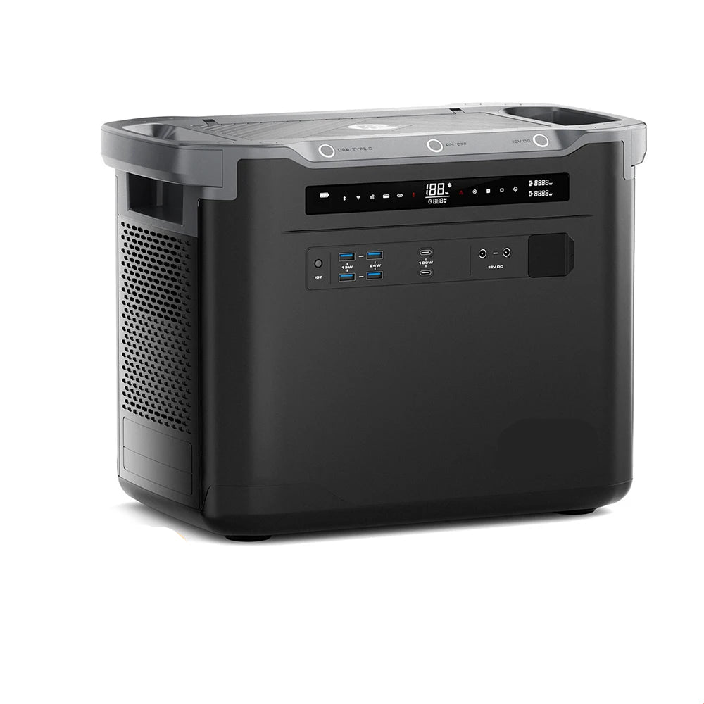 Draagbare Powerstation – Mobiele Accupack – Noodstroom Generator – Zonne-energie Generator – 2000W Continu Vermogen – LiFePO4 Batterij