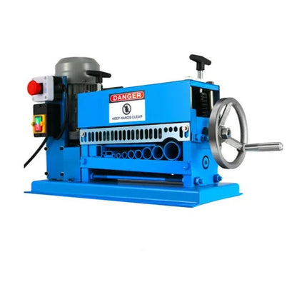 Kabelstripper Machine - Kabelstripmachine - Kabelpeller - Stripping Machine - 370W - 1.5-38mm - Aluminium Behuizing - Automatische/Elektrische Draadstripper Machine - voor Recycling & Werkplaats - Blauw