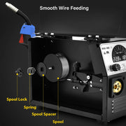 Hzxvogen - Lasmachine - Elektrische lasmachine - Halfautomatische lasmachine - 3 In 1 - 5 in 1 - Halfautomatische lasmachine - Gas Mix-Gas Non-Gas - MIG/TIG/ARC/MMA/MAG - Multifunctionele lasapparatuur