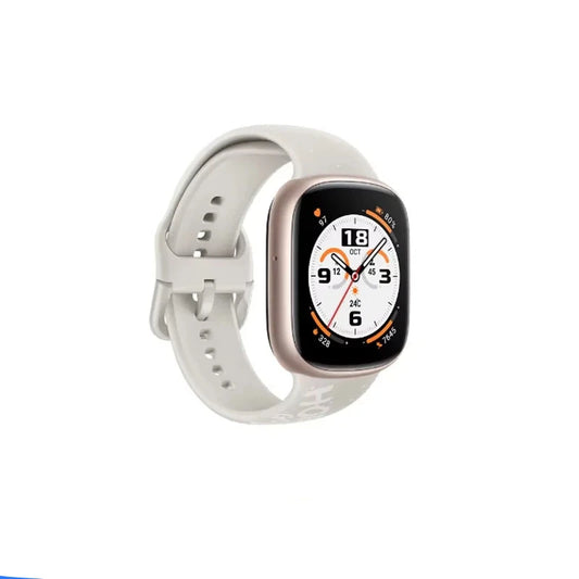 Smartwatch - Smartwatch Vrouwen - Smartwatch Mannen - Smartwatches - Smartwatch Android - Wereldwijde Versie - 5ATM Bloed Zuurstof Monitor - 14 dagen batterijduur- Goud - QUORE