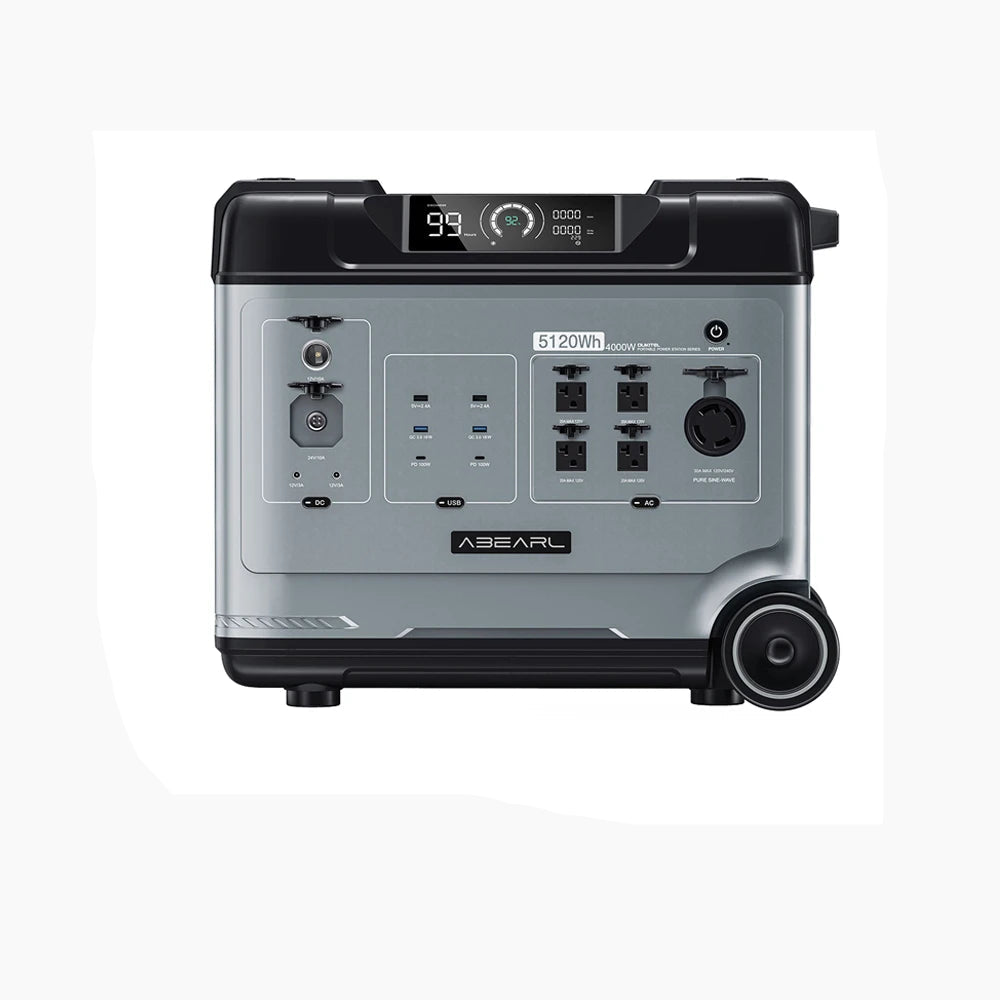 Draagbare Power Station – Mobiele Energiecentrale – Portable Accu – Stroomgenerator – Noodstroomvoorziening – 5120Wh Capaciteit – 4000W AC-uitgang