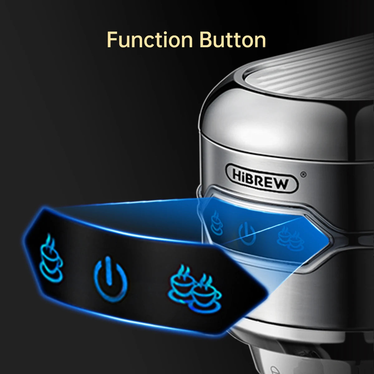 HiBREW Espressomachine Handmatig - Espresso Maker - Espressomachine Met Koffiebonen - Praktisch - Stijlvol - QUORE