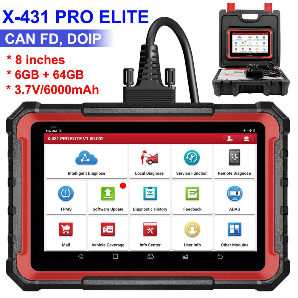 Auto Diagnose Scanner – Autodiagnose Apparaat – Diagnose Tool – OBD Scanner – ECU Codering – Bi-directionele Besturing – Android 10
