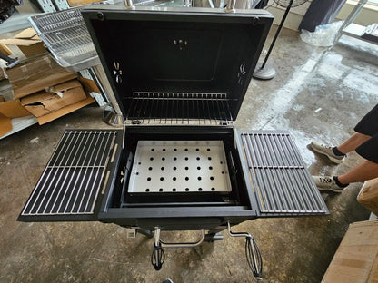 Houtskoolbarbecue – Buitenbarbecue – Tuinbarbecue – Grill – BBQ – Opvouwbaar Zijrek – Verstelbare Houtskoolplaat