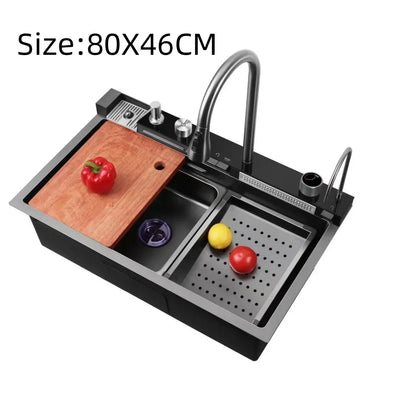 Keukenkraan – RVS Kraan – Keukenmengkraan – Duurzame Kraan – Roestvrij Staal – Keramische Cartridge – Corrosiebestendig - 80X46CM