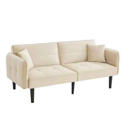 Bankbed – Bedbank – Slaapbank – Logeerbed – Multifunctioneel – Velvet Bekleding – Verstelbare Rugleuningen - QUORE