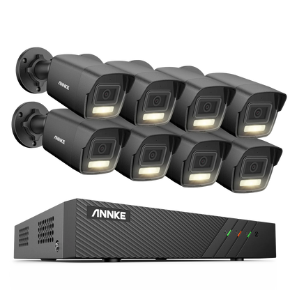 Beveiligingscameraset – Camerabewaking – Bewakingscamera’s – Veiligheidssysteem – 8-Kanaals NVR met 8 Camera’s – 6MP Resolutie – 1TB HDD Ingebouwd