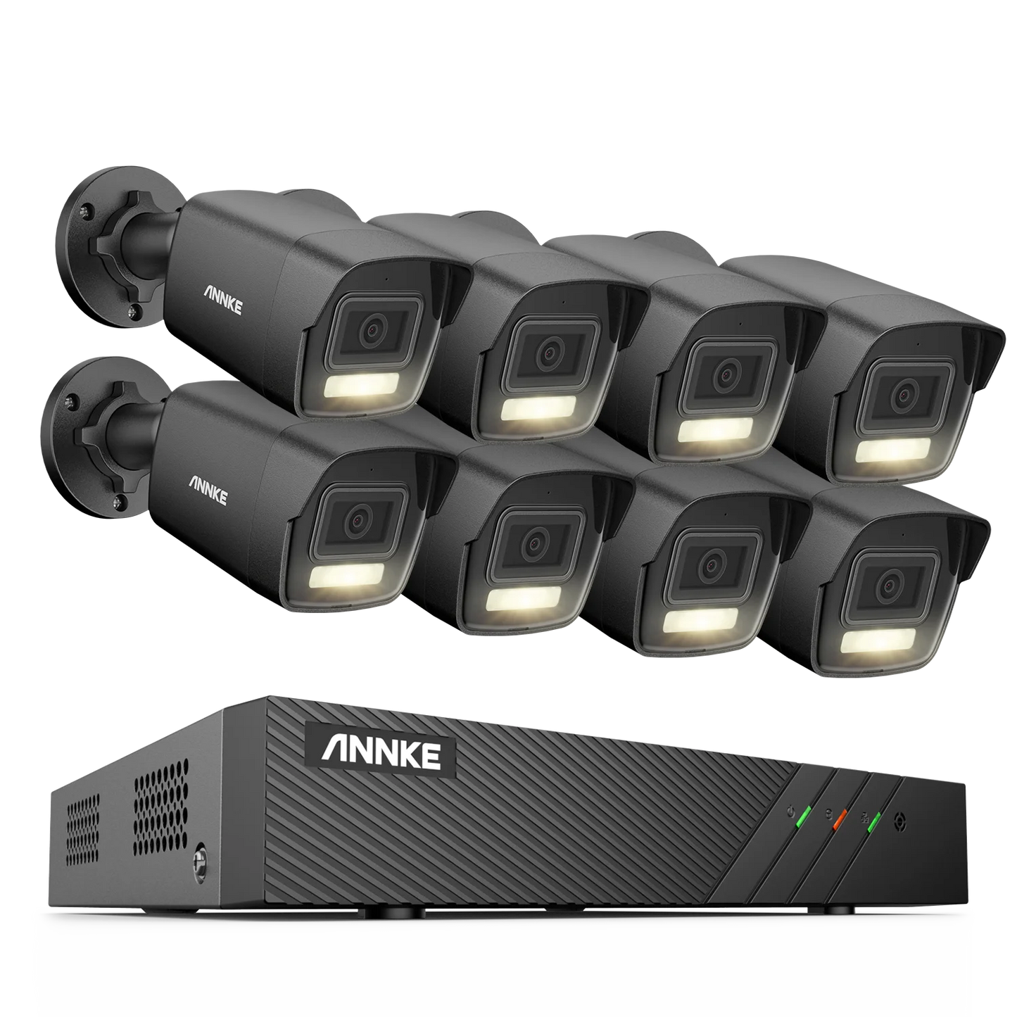 Beveiligingssysteem 8-kanaals – CCTV Beveiligingscamera Set – IP Camera Bewaking – Videobewaking Systeem – PoE NVR Systeem – 6MP Haarscherpe Resolutie – Bewegingsdetectie Met Menselijke Herkenning