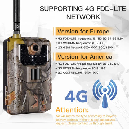 Wildcamera – Trailcamera – Wildlife Camera – Jachtcamera – Buitencamera – 4G Connectiviteit – Nachtzicht Tot 20 Meter - Alleen Camera