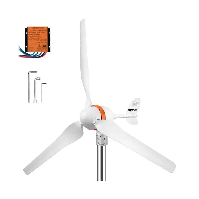 Windturbine Generator - Windturbine - Windmolen Generator - Windenergie - Windkracht - Wind Generator - 400W- 3 Blades - Auto Adjust Windward - QUORE