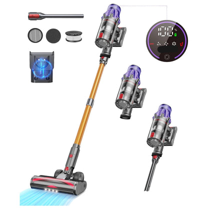 Steelstofzuiger - Stofzuiger - Draadloze - Vacuum Cleaner - 500W - 50.000PA Zuigkracht – Verwijderbare Accu – Handstofzuiger – Slimme LED-functies
