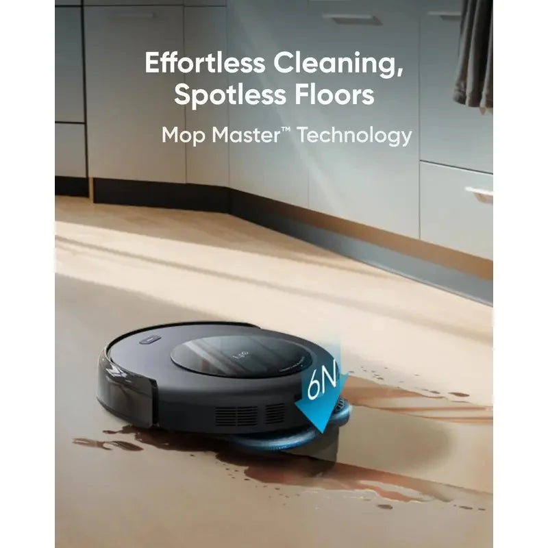 Robotstofzuiger – Robotstofzuiger met Moppfunctie – Automatische Stofzuiger – Dweilrobot – Slimme Robot – All-in-One Schoonmaakstation – 7.000 Pa Zuigkracht – Ultradun 8,5 cm Design