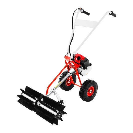 Bladveger – Bladblazer – Veegmachine – Tuinveger – Benzine-Aangedreven – 1,7 PK Motor – 60 Cm Werkbreedte - QUORE