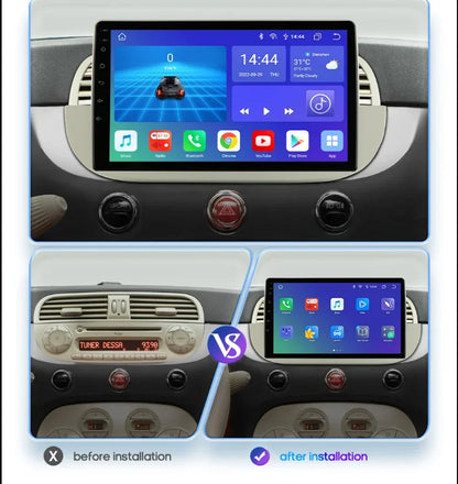 9 Inch Android Car Radio – Autoradio Multimedia Stereosysteem Navigatie Unit – Double Din Touchscreen – Android Auto Draadloos CarPlay – GPS Ingebouwd – 4G Wifi Bluetooth