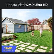 Annke - N48PAW-91BM-H800 - Beveiligingscamerasysteem - 12MP - Openlucht - Bewakingscamera - Beveiligingscamera - NTSC,PAL - Beveiligingscamerasysteem - 4 stuk - Kleurennachtzicht - Wit