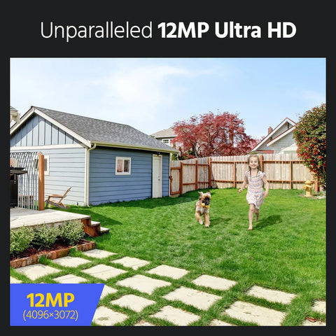 Annke - Beveiligingscamerasysteem - 8CH 12MP - Openlucht - Bewakingscamera - Beveiligingscamera - NTSC,PAL - Beveiligingscamerasysteem - 4 stuk - Kleurennachtzicht - Wit