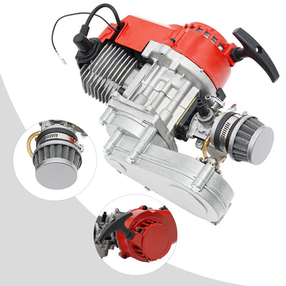 Luchtfilter - 2-Takt Motor met Trekstarter - 49CC  - Geschikt voor Pocketbike, Mini Dirtbike en ATV
