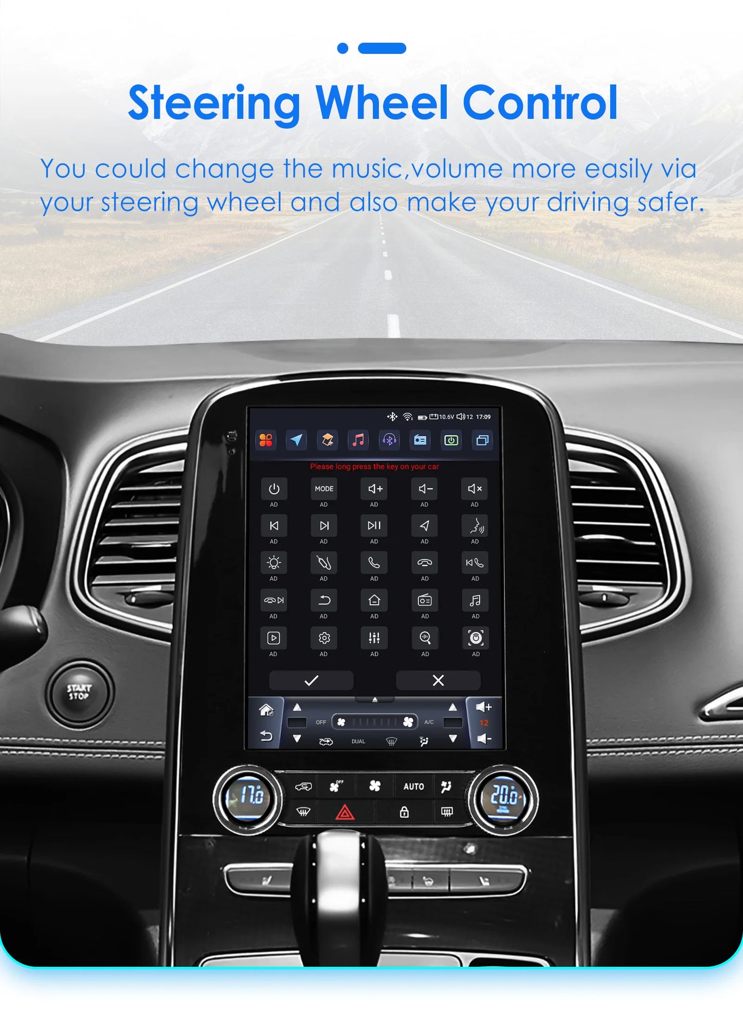 Autoradio – Multimedia Systeem – Carplay Radio – GPS Navigatie – 2DIN Radio – 9,7 Inch Touchscreen – 360° Camera Ondersteuning – Android 13 – 4G Wifi