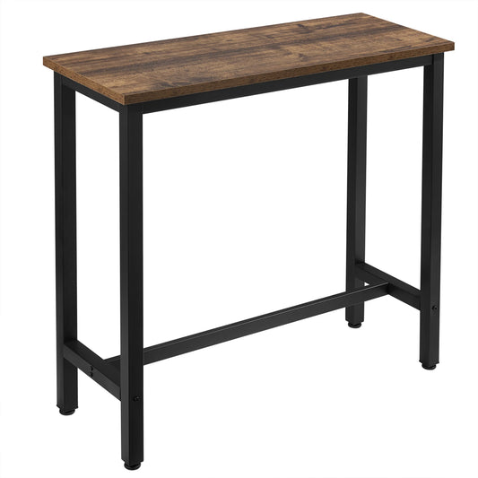 Tafel - bartafel - bartafel keuken -  Bistro Eettafel - Ontbijt eettafel - Hoge Koffietafel - Barmeubilair - 100kg - Vintage hout - QUORE