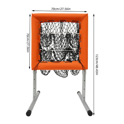 Honkbalkooi-Net – Trainingsnet – Werpnet – Honkbalnet – Softball Net – Verstelbare Hoogte 70-120 Cm – Stalen Frame