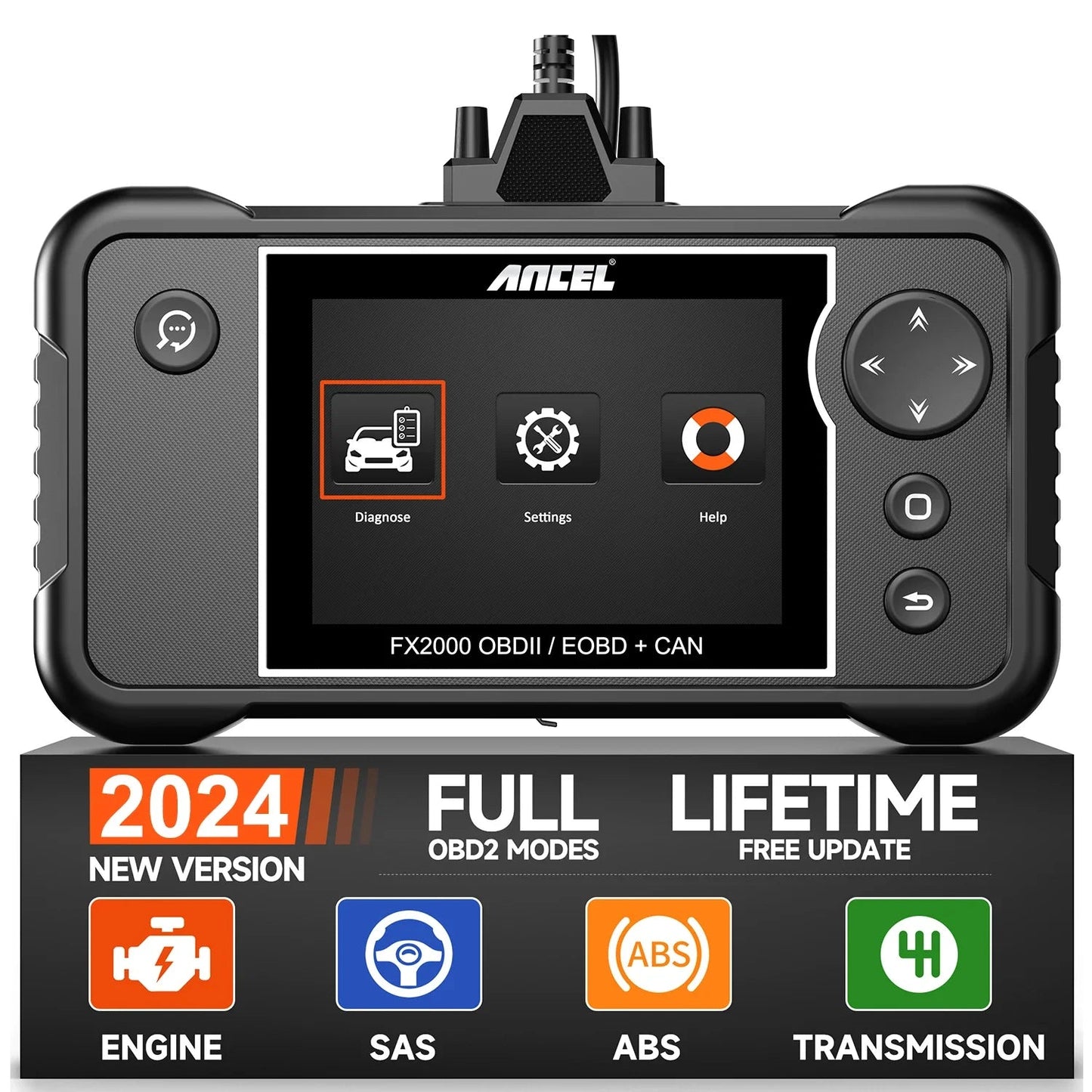 OBD2 Scanner – Auto Diagnoseapparaat – Foutcode Lezer – Voertuig Scanner – Live Data Weergave – DTC Uitlezing – Vier Systemen