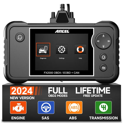 OBD2 Scanner – Auto Diagnoseapparaat – Foutcode Lezer – Voertuig Scanner – Live Data Weergave – DTC Uitlezing – Vier Systemen
