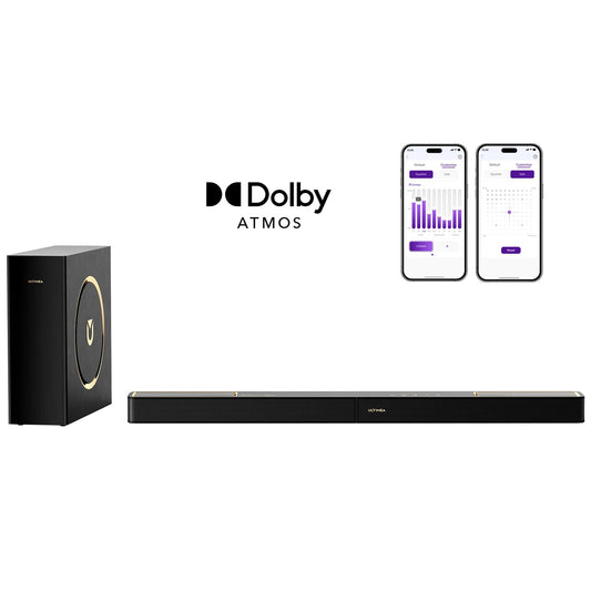 Soundbar – Home Cinema Speaker – Surround Geluidssysteem – TV Luidspreker – Dolby Atmos Soundbar – 3.1.2 Kanaals Surround – Krachtige Bass Met BassMX Technologie