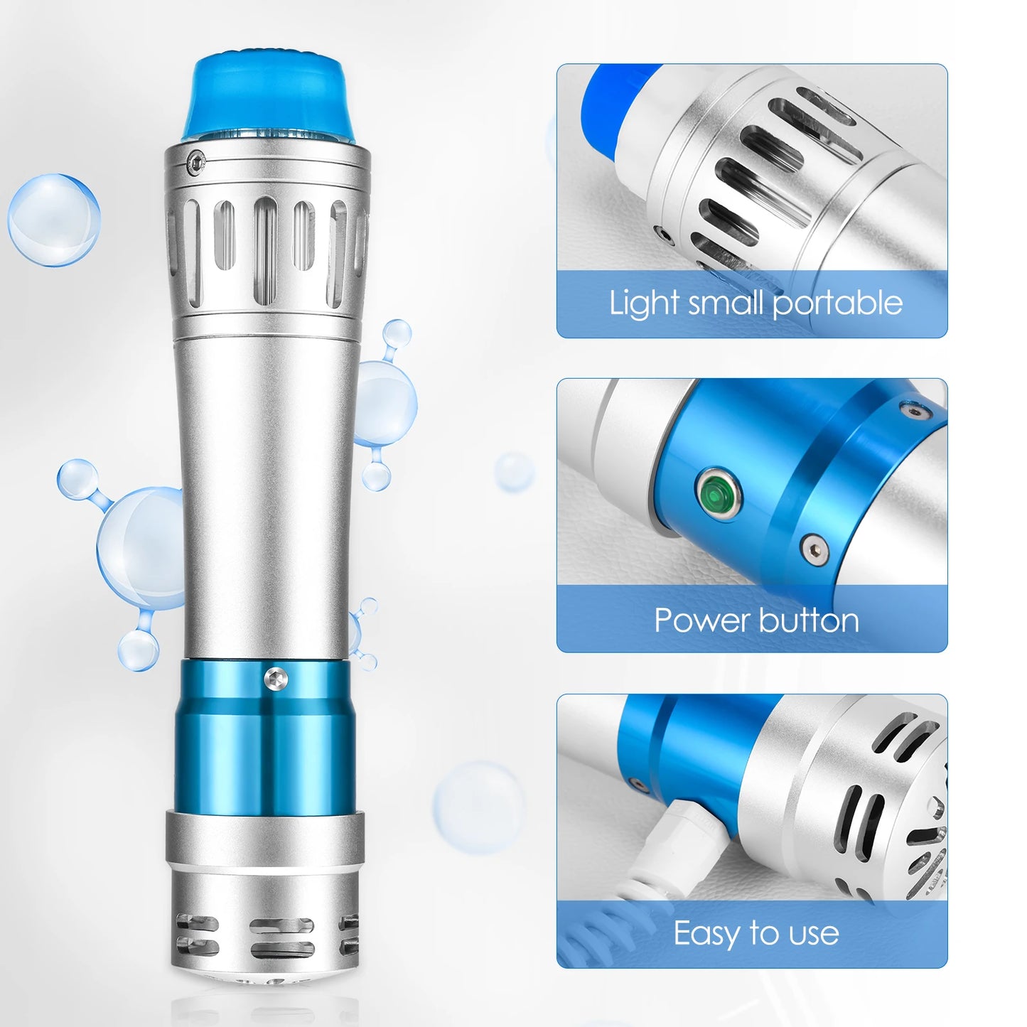 Shockwave Therapie Machine – Elektromagnetische Therapie – Pijnverlichting – Huidverbetering – Lymfedrainage – 7 Massagekoppen – Stil En Duurzaam