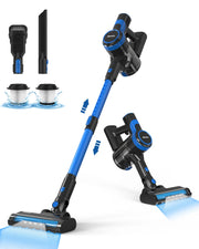 Cordless Stick Vacuum Cleaner - Stick Vacuum Cleaner - Vacuum Cleaner - Cordless Stick Vacuum Cleaner - Powerful Suction - 6-in-1 Vacuum Cleaner - 200W - Blue