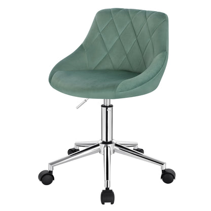 Bureaustoel - Ergonomische Bureaustoel - Zadelkruk - Bureau Stoel - Zadelkruk op Wielen - In Hoogte Verstelbare Bureaustoel - met Wielen - voor Thuiskantoor - Turquoise - QUORE