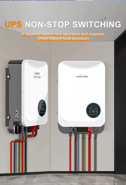 Hybride Zonne-omvormer – Zonne-energie Omvormer – Solar Inverter – Energie Omzetter – 6,2 kW Vermogen – 100A MPPT Technologie
