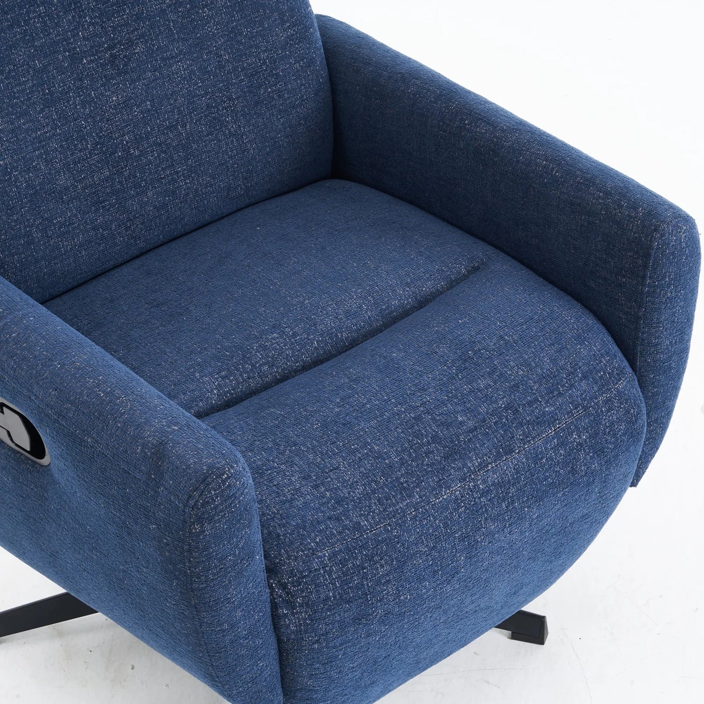 Loungestoel – Relaxstoel – Fauteuil – Zitstoel – Verstelbare Rugleuning – 360° Draaibare Basis – Chenille Stof