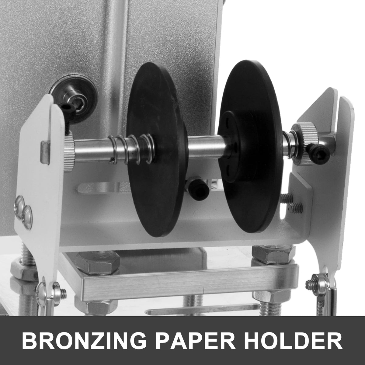 Vevor - Brandstempel - Hot Stamping Machine - Geschikt voor Hot Foil - Max 350 ℃ - 300W - 8x10cm platform - Instelbare temperatuur - Zilver - QUORE