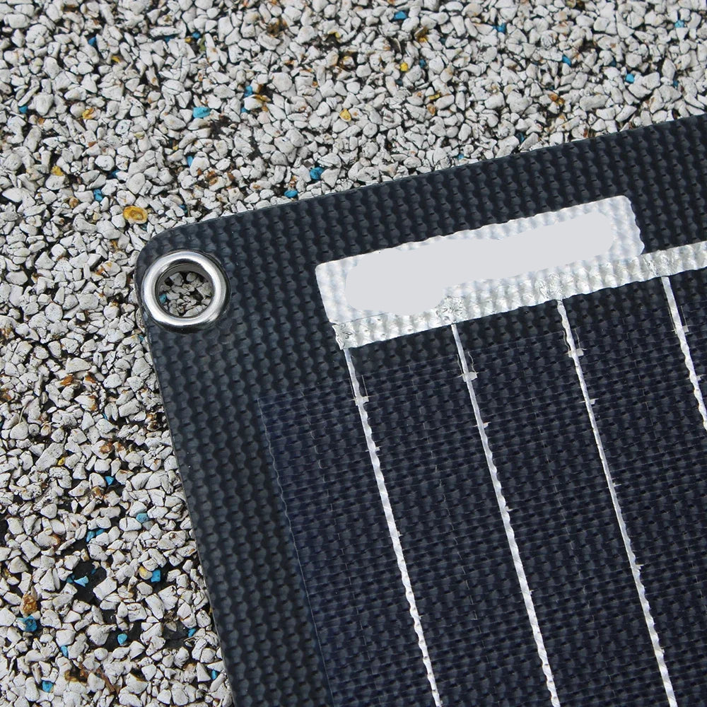Zonnepaneel - Zonnepanelen - Zonnepanelen met stekker - Zonnepaneel camper - Zonnepanelen plat dak - 100W - Hoogwaardige ETFE Flexibele Zonnepaneel Monokristallijn Kit voor 12V Acculader - Off-Grid Power Camping