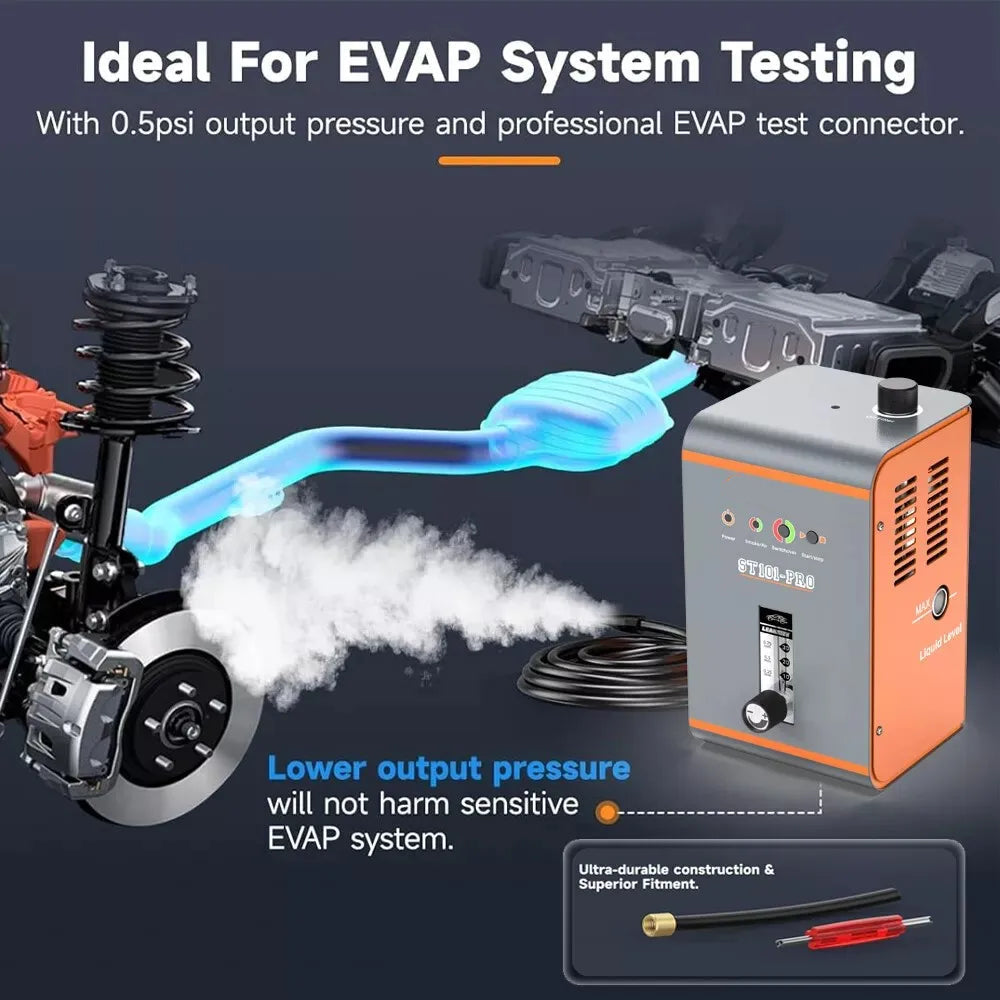 Rooklekkagetester – Lekdetectie – Lekkage Opsporen – Rooktester – Luchtpomp Ingebouwd – Dual Mode Testfunctie – Betrouwbare Flowmeter