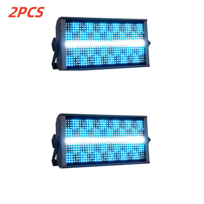 2PCS 200W LED Stroboscoop – LED Licht – DJ Licht – Podium Verlichting – Effect Verlichting – RGBW 4in1 – DMX Sturing – Compact Aluminium Behuizing