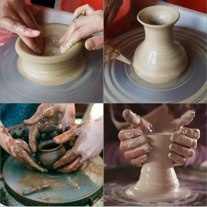 Sihao Electric Pottery Wheel Ceramic Machine Tools Art Crafts Clay Pottery Tools DIY Students Pottery Wheel for Ceramic Work
