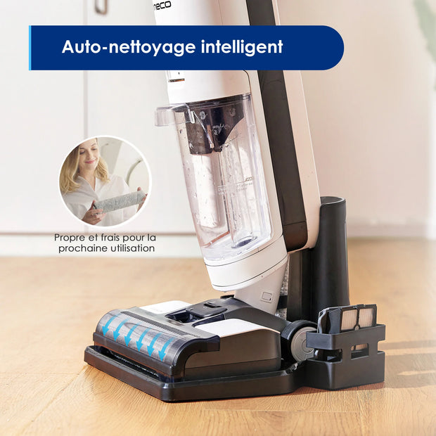 Cordless Stick Vacuum Cleaner - Stick Vacuum Cleaner - Vacuum Cleaner - Cordless Stick Vacuum Cleaner - Powerful Suction - Wet-dry Vacuum Cleaner - LCD - 18V - Li-ion Battery - White